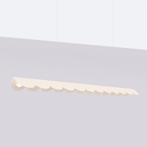 Bēša alumīnija LED piekaramā lampa BISCUIT – Thoro-image-4