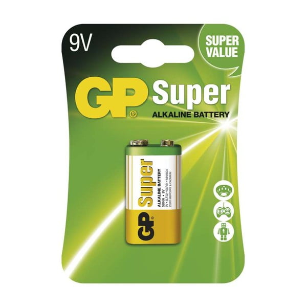 Sārmu baterijas 1 komplektā GP Super 9V - EMOS