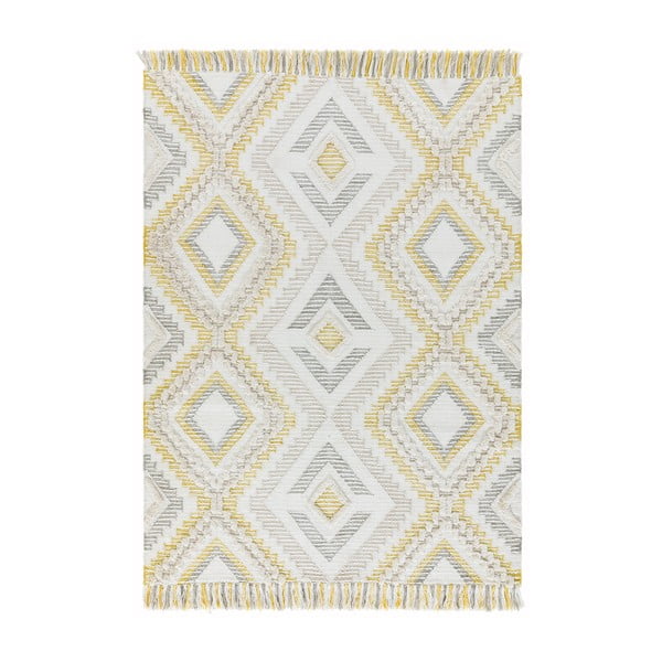 Dzeltens paklājs Asiatic Carpets Carlton, 120 x 170 cm