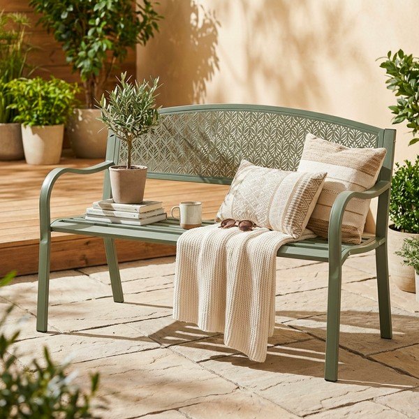 Haki metāla dārza sols Lizette – Bizzotto-image-1