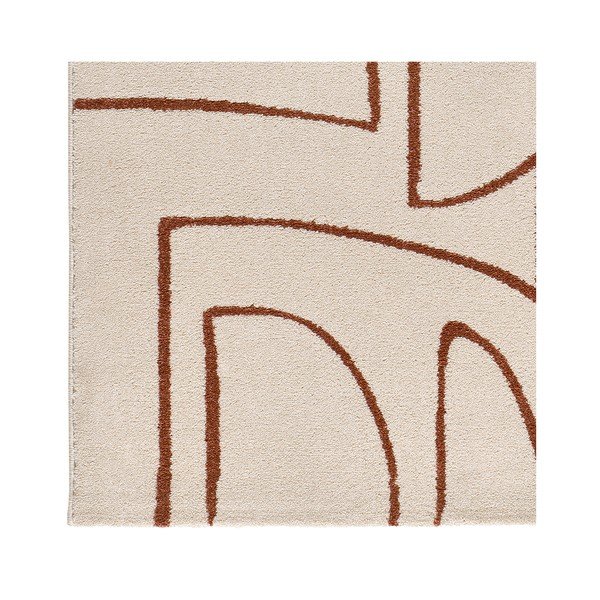 Ķieģeļu sarkans/krēmkrāsas paklājs 80x150 cm Beruti – Universal-image-3