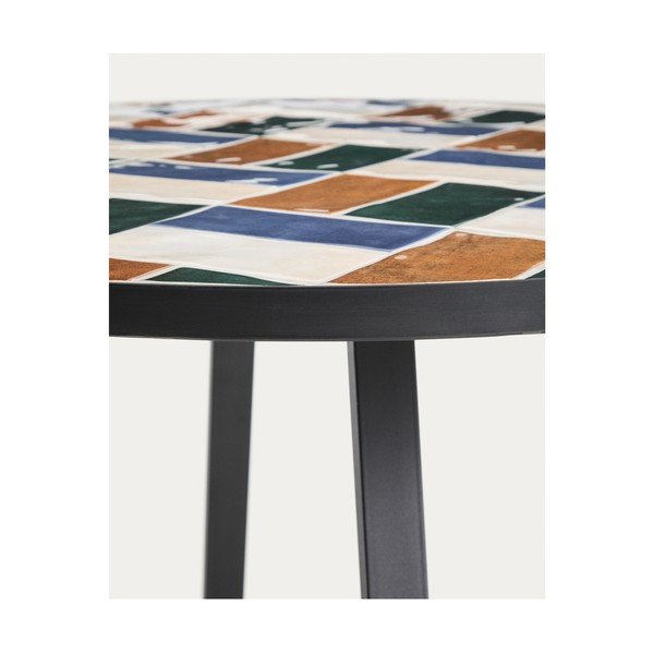 Apaļš dārza ēdamgalds ar keramikas virsmu ø 90 cm Tella – Kave Home-image-4