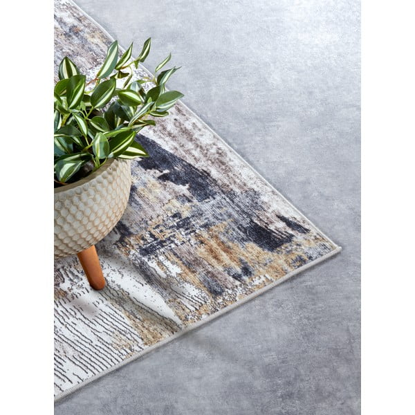 Gaiši pelēks paklājs 80x150 cm Malard Anthracite Gold – Elle Decoration-image-2