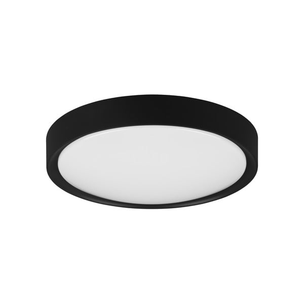 Matēta melna LED griestu lampa ø 33 cm Clarimo – Trio