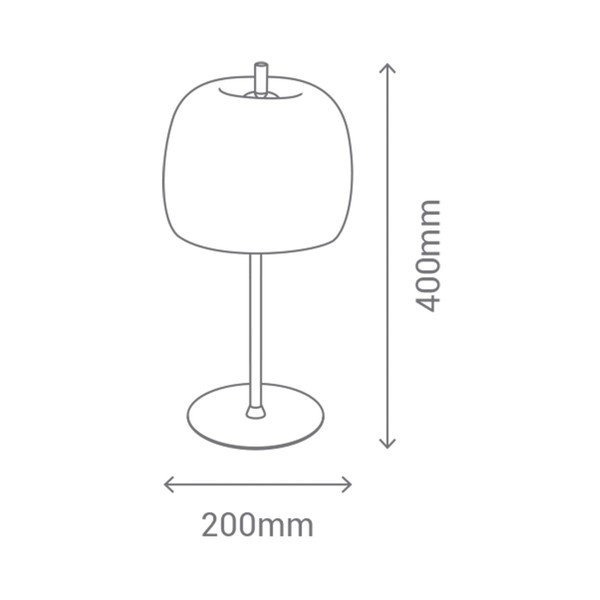 Balta galda lampa SULION Candy-image-2