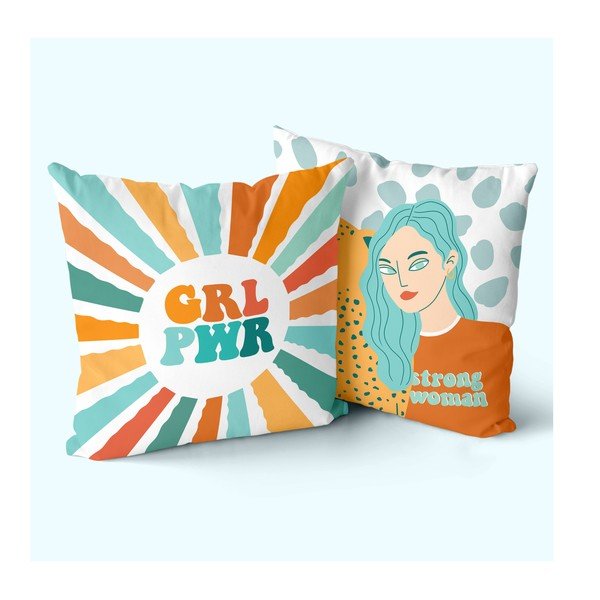 Spilvendrānas (2 gab.) 50x50 cm Girl power – Aware-image-1