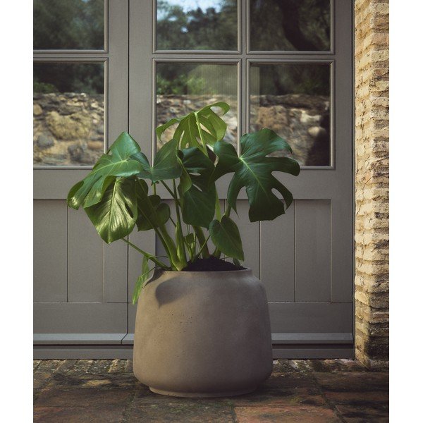 Betona puķu poda apvalks ø 40 cm Lira – Kave Home-image-1