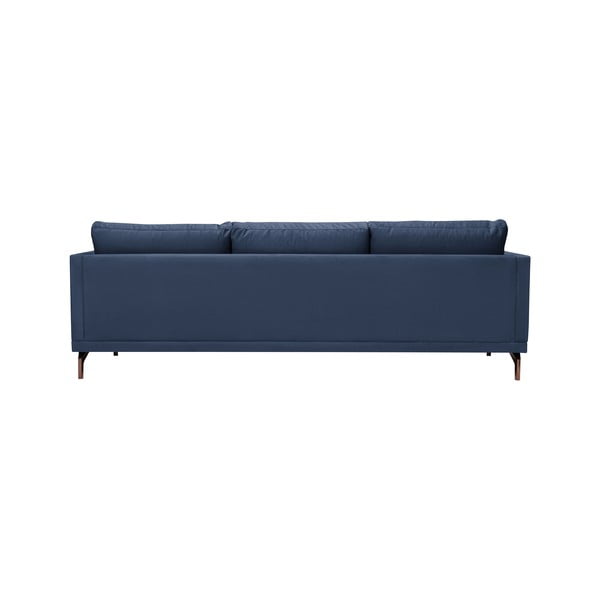 Tumši zils trīsvietīgs dīvāns ar zeltainām kājām Windsor & Co Sofas Jupiter-image-3