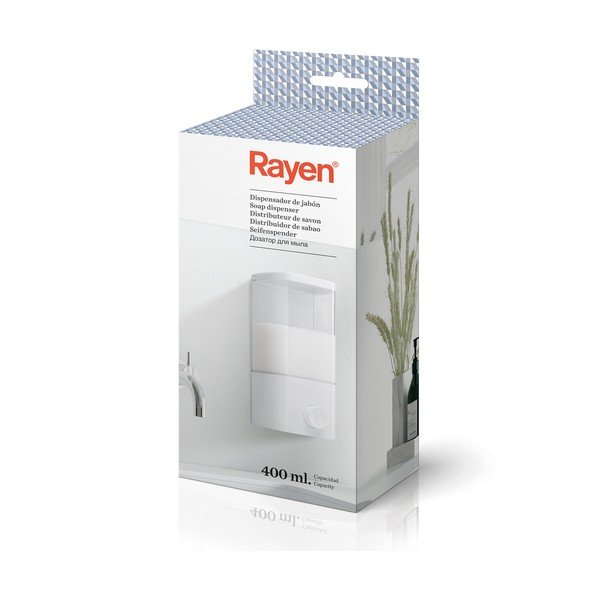 Balts pašlīmējošs ziepju dozators 400 ml – Rayen-image-4