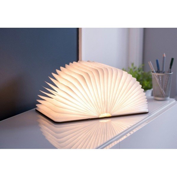 Brūns gaismas dekors ar USB Booklight – Gingko-image-3