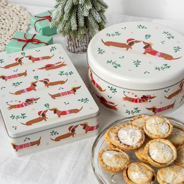 Pārtikas kaste Festive Sausage Dog – Rex London-image-3
