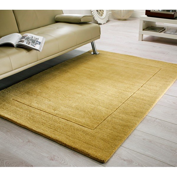 Dzeltens vilnas paklājs 230x160 cm Tuscany Siena – Flair Rugs-image-1