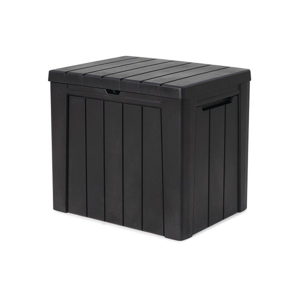 Tumši pelēka plastmasas dārza uzglabāšanas kaste Urban – Keter