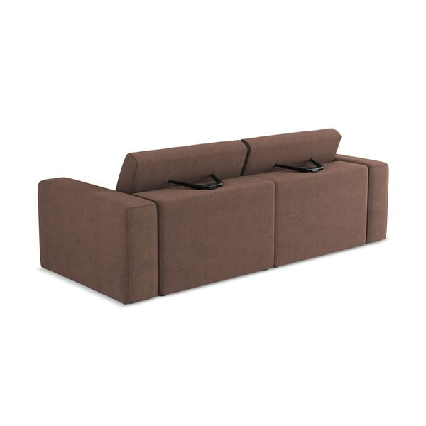Rozā modulārais dīvāns 224 cm Kalea – Makamii-image-3