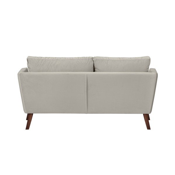 Bēšs trīsvietīgs dīvāns Mazzini Sofas Elena, ar atpūtas krēslu labajā stūrī-image-2