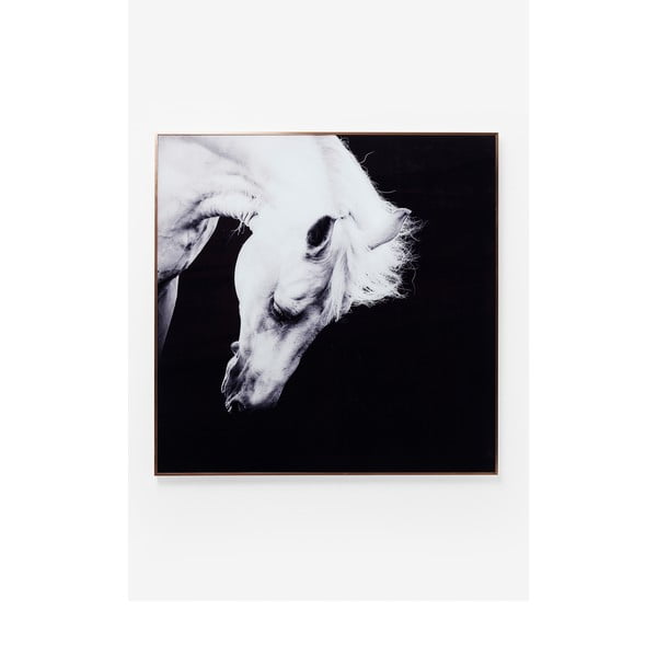 Glezna rāmī Kare Design Lepns zirgs, 100 x 100 cm