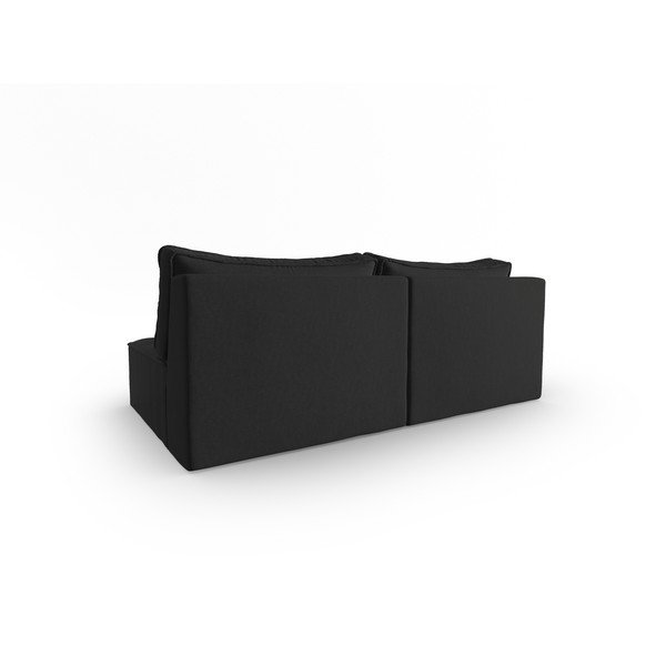 Melns dīvāns 160 cm Mike – Micadoni Home-image-2