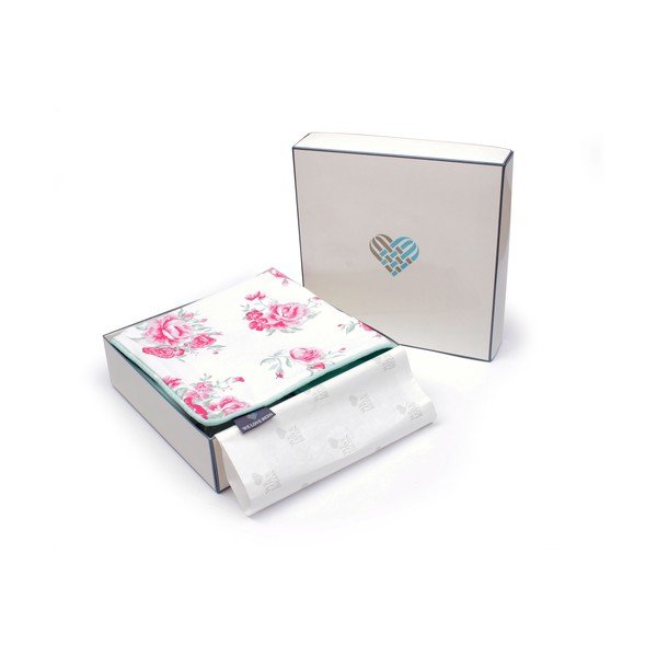 Piparmētru zaļa spilvendrāna WeLoveBeds Roses, 40 x 60 cm-image-2