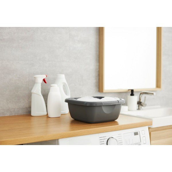 Tumši pelēka mazgāšanas bļoda 8 l Eco – Rotho-image-1