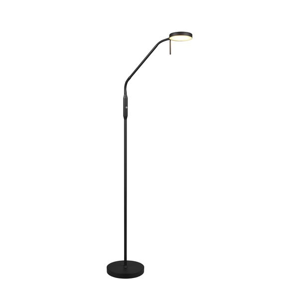 Melna LED stāvlampa (augstums 160 cm) Moreno – Trio