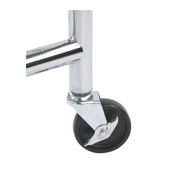 Sudraba krāsas metāla pārvietojams drēbju pakaramais statīvs Profi – Wenko-image-3