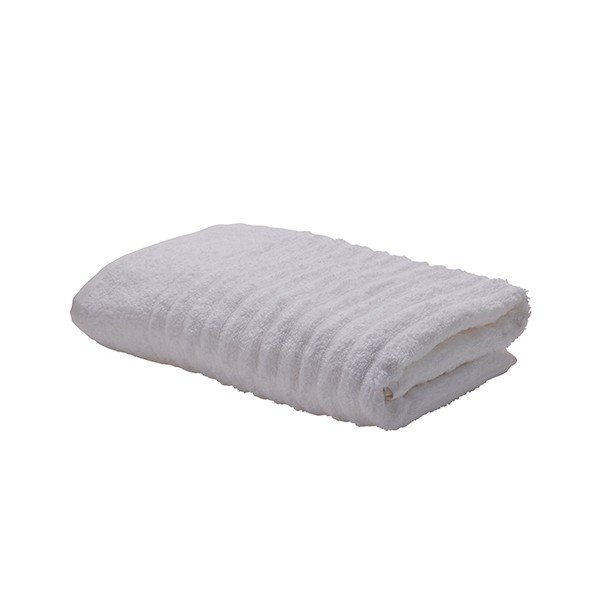 Balts kokvilnas dvielis 140x70 cm Wave – Bahne & CO