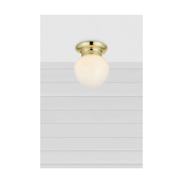 Balta/misiņa krāsas griestu lampa ar stikla abažūru Ronda – Markslöjd-image-1