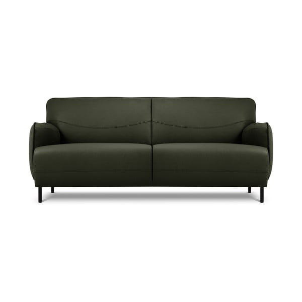 Zaļš ādas dīvāns Windsor & Co Sofas Neso, 175 x 90 cm
