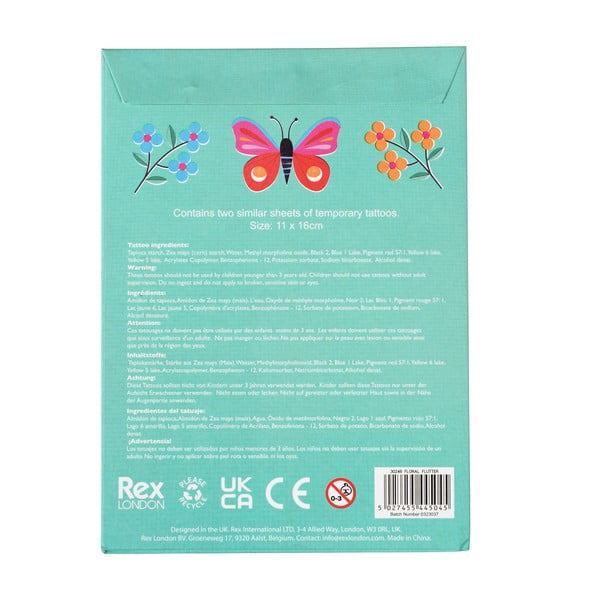 Bērnu tetovējumi Floral Flutter – Rex London-image-3