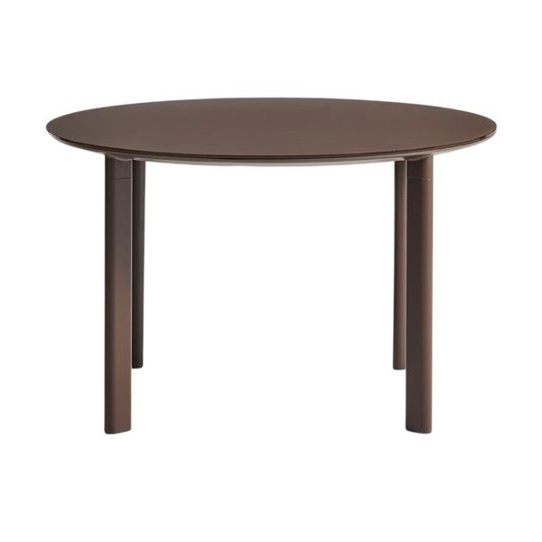 Apaļš dārza ēdamgalds ar stikla galda virsmu ø 120 cm Erice – Kave Home-image-4