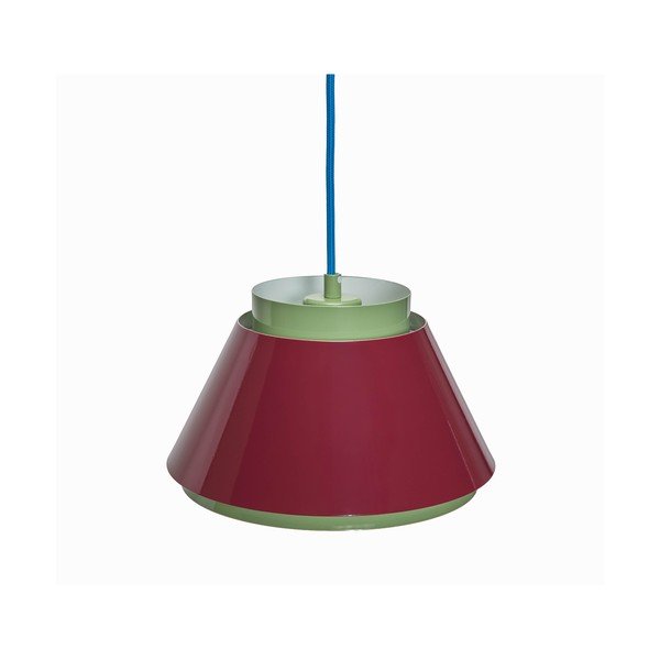 Sarkana/zaļa metāla piekaramā lampa ø 25 cm Remi – Hübsch-image-2