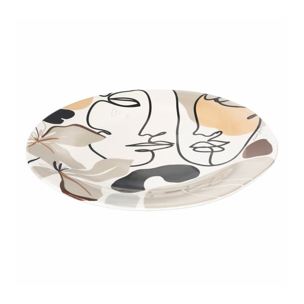 Keramikas šķīvis VDE Tivoli 1996 Face to Grey, ø 39 cm-image-1