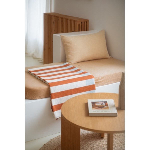 Oranžs pleds 160x200 cm Onu – noo.ma-image-1