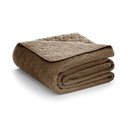 Gaiši brūns samta stepēts gultas pārklājs 220x240 cm Laila – AmeliaHome