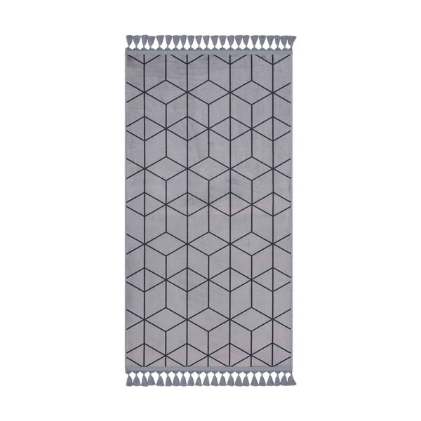 Pelēks mazgājams paklājs 300x100 cm – Vitaus