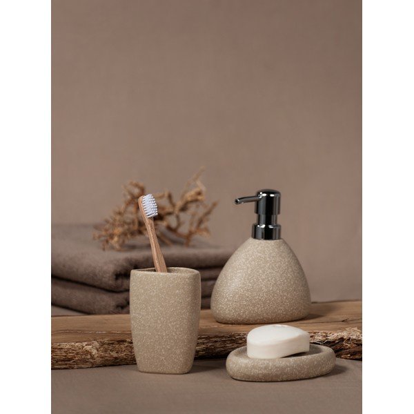 Bēšs keramikas trauks zobu birstei Wenko Pion-image-4