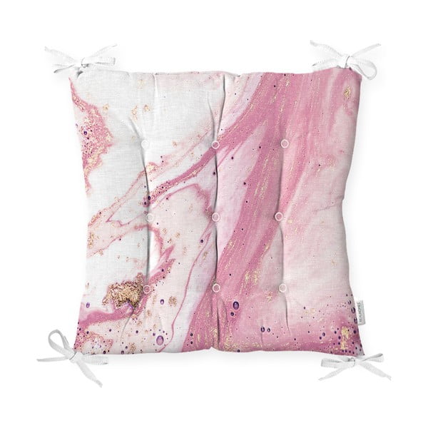 Sēdekļa spilvens ar kokvilnas maisījumu Minimalist Cushion Covers Pinky Abstract, 40 x 40 cm