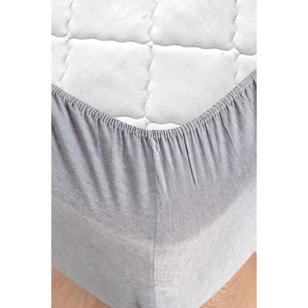 Melni pelēka  gultas veļa divvietīgai gultai 200x220 cm – Mila Home-image-4