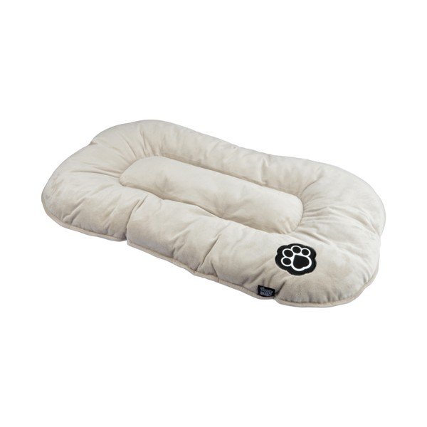 Bēša zamšādas mājdzīvnieku gulta suņiem 61x38 cm Flakes – Love Story