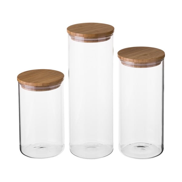 Stikla kastes (3 gab.) pārtikai – Casa Selección