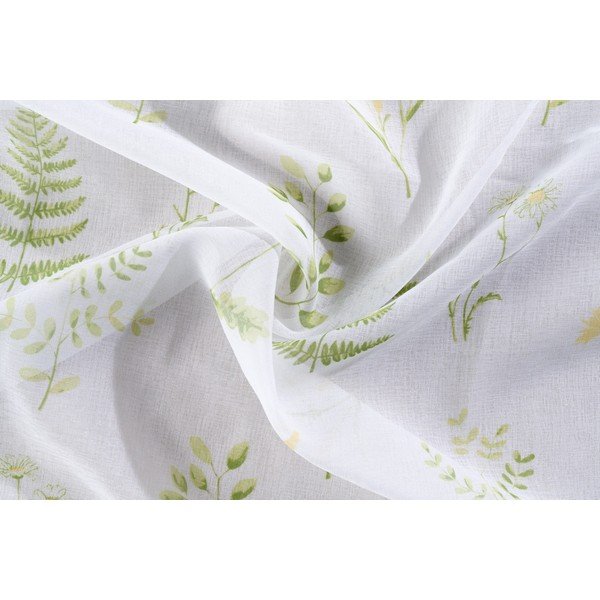 Balts/zaļš dienas aizkars 140x245 cm Caledonia – Mendola Fabrics-image-2