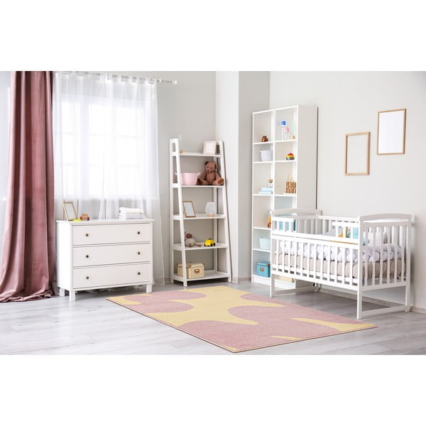 Dzeltens/rozā bērnu paklājs 120x170 cm Hugsy Vanilla – FD-image-1