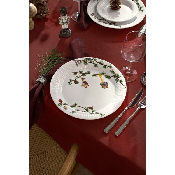 Balts porcelāna šķīvis ar Ziemassvētku motīvu ø 27 cm Hammershøi Christmas – Kähler Design-image-3