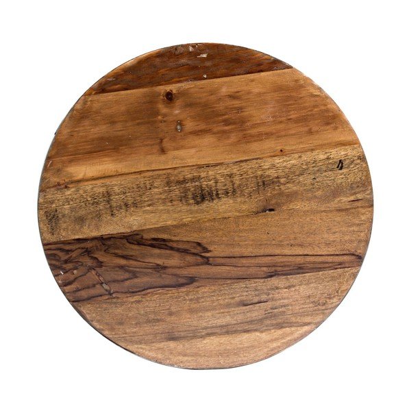 Pelēks/dabīga toņa metāla apaļš žurnālgaldiņš ø 70 cm Lancaster – Bizzotto-image-2