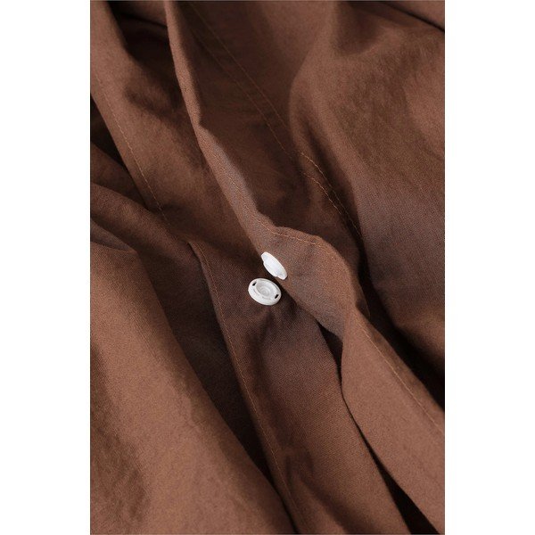 Brūna vienguļamā gultas veļa no organiskās kokvilnas  150x200 cm Juliette – Ellos Home-image-3