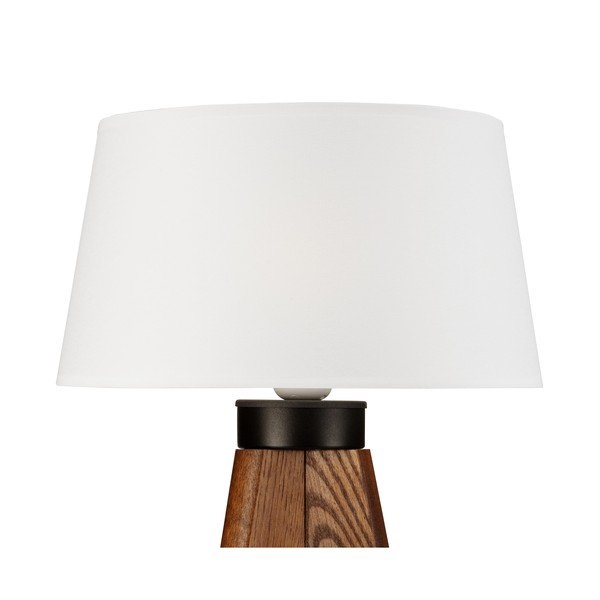 Balta/dabīga toņa galda lampa – LAMKUR-image-4