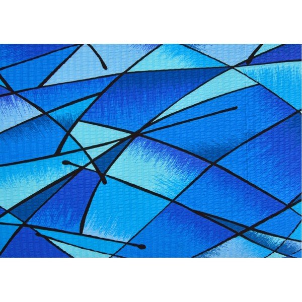 Zila krepa gultas veļa vienvietīgai gultai 140x200 cm Rainbow -image-1