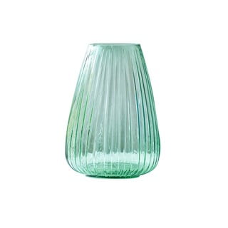 Zaļa stikla vāze Bitz Kusintha, augstums 22 cm