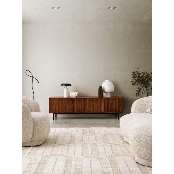 Dabīga toņa mango masīvkoka TV galdiņš 170x50x40 cm Tadita – Bizzotto-image-1