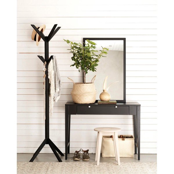 Melns ozola masīvkoka pakaramais Confetti – Rowico-image-1